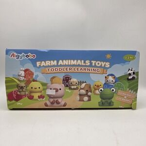 Farm Animals Toddler Learning Toys Barn Stacking Educational Play Set
